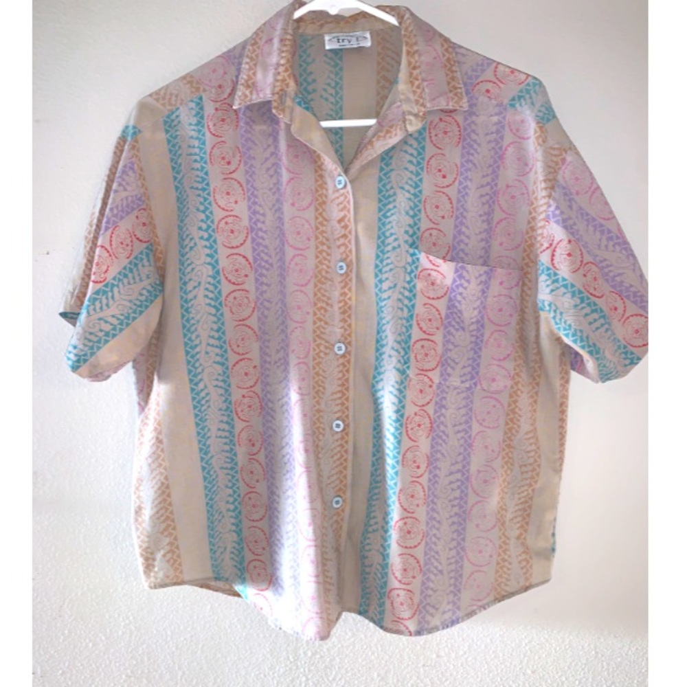 Try 1 beige button down